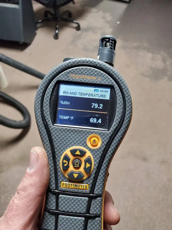 Moisture meter humidity assessment for Fire & Smoke Damage Restoration in Flower Mound